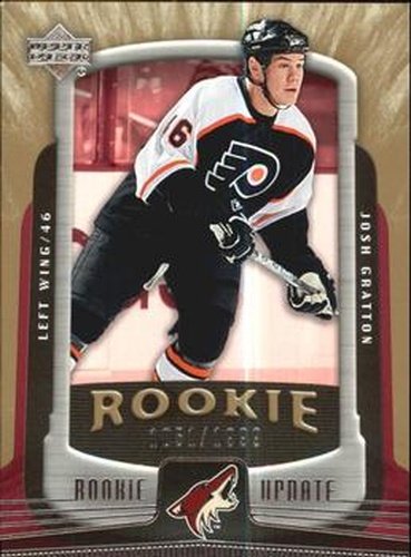 #163 Josh Gratton - Phoenix Coyotes - 2005-06 Upper Deck Rookie Update Hockey