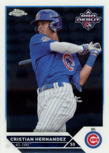 #PDC-163 Cristian Hernandez - ACL Cubs - 2023 Topps Pro Debut - Chrome Baseball