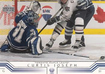 #163 Curtis Joseph - Toronto Maple Leafs - 2001-02 Upper Deck Hockey