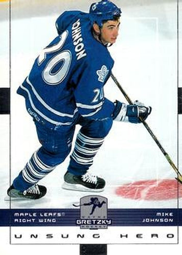 #163 Mike Johnson - Toronto Maple Leafs - 1999-00 Upper Deck Wayne Gretzky Hockey