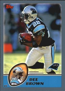#163 Dee Brown - Carolina Panthers - 2003 Topps Football