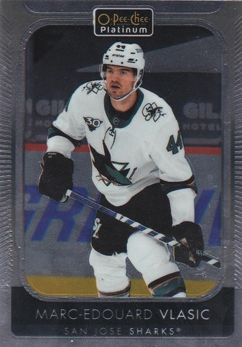 #163 Marc-Edouard Vlasic - San Jose Sharks - 2021-22 O-Pee-Chee Platinum Hockey