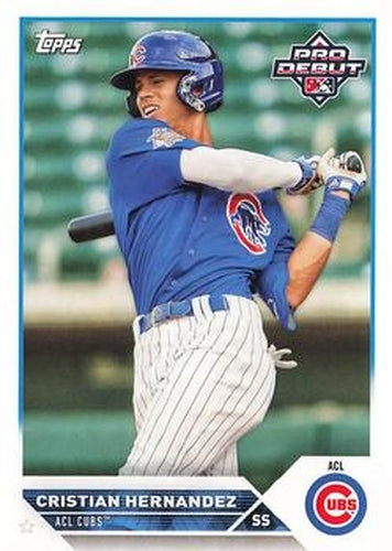 #PD-163 Cristian Hernandez - ACL Cubs - 2023 Topps Pro Debut Baseball