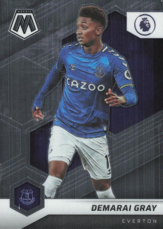 #163 Demarai Gray - Everton - 2021-22 Panini Mosaic Premier League Soccer
