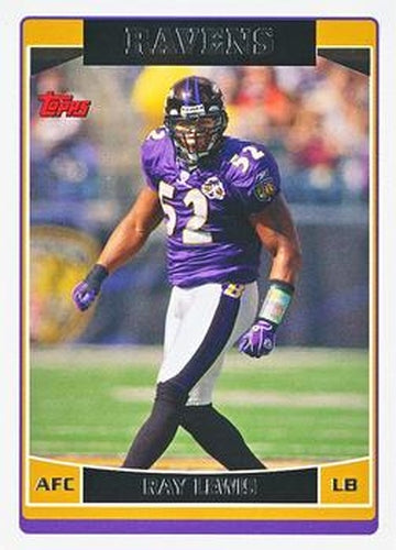 #163 Ray Lewis - Baltimore Ravens - 2006 Topps Football