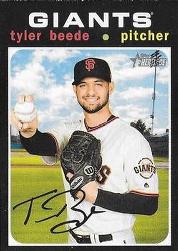 #163 Tyler Beede - San Francisco Giants - 2020 Topps Heritage Baseball