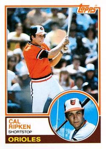 #163 Cal Ripken - Baltimore Orioles - 1983 Topps Baseball