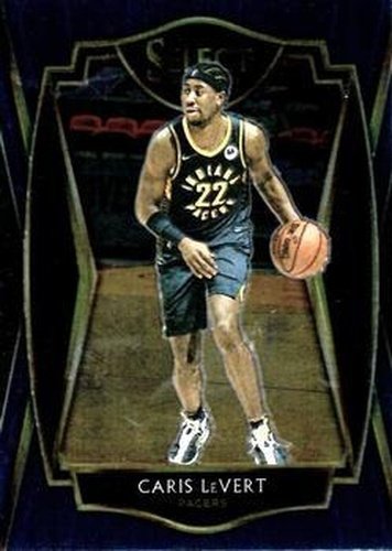 #163 Caris LeVert - Indiana Pacers - 2020-21 Panini Select - Blue Basketball