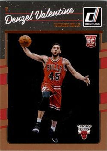 #163 Denzel Valentine - Chicago Bulls - 2016-17 Donruss Basketball