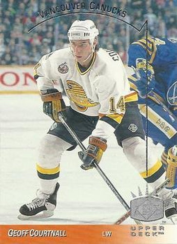 #163 Geoff Courtnall - Vancouver Canucks - 1993-94 Upper Deck - SP Hockey