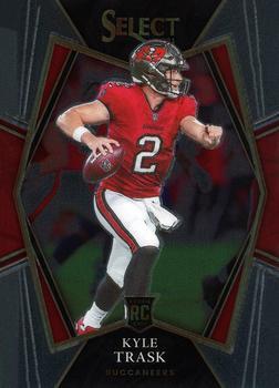 #163 Kyle Trask - Tampa Bay Buccaneers - 2021 Panini Select - Black and Gold Prizm Die Cut Football