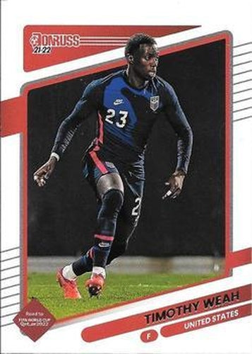 #163 Timothy Weah - USA - 2021-22 Donruss Road to FIFA World Cup Qatar 2022 Soccer