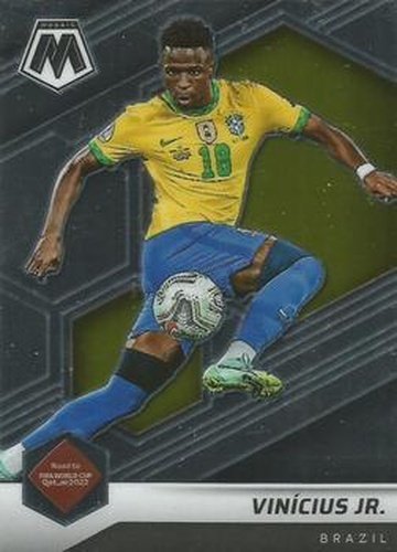 #163 Vinicius Jr. - Brazil - 2021-22 Panini Mosaic Road to FIFA World Cup Soccer