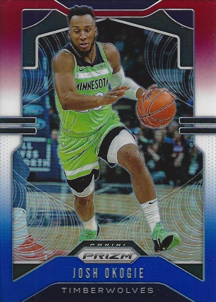 #163 Josh Okogie - Minnesota Timberwolves - 2019-20 Panini Prizm - Prizms Red White and Blue Basketball