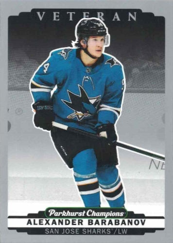 #163 Alexander Barabanov - San Jose Sharks - 2022-23 Parkhurst Champions - Silver Hockey