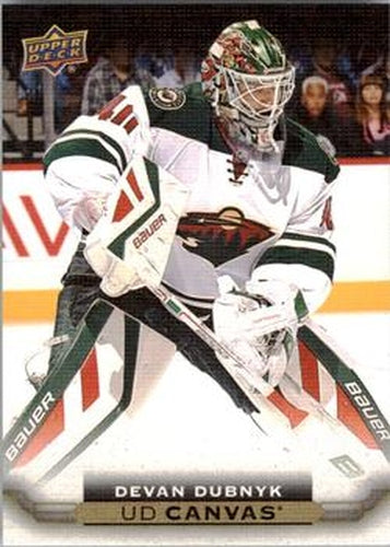 #C163 Devan Dubnyk - Minnesota Wild - 2015-16 Upper Deck - UD Canvas Hockey