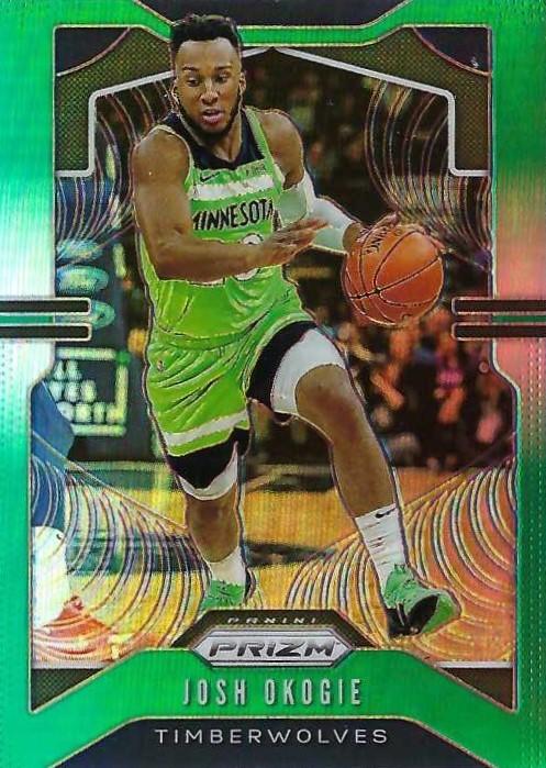 #163 Josh Okogie - Minnesota Timberwolves - 2019-20 Panini Prizm - Prizms Green Basketball