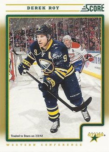#163 Derek Roy - Dallas Stars - 2012-13 Score - Gold Rush Hockey