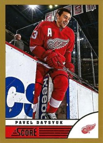 #163 Pavel Datsyuk - Detroit Red Wings - 2013-14 Score - Gold Hockey