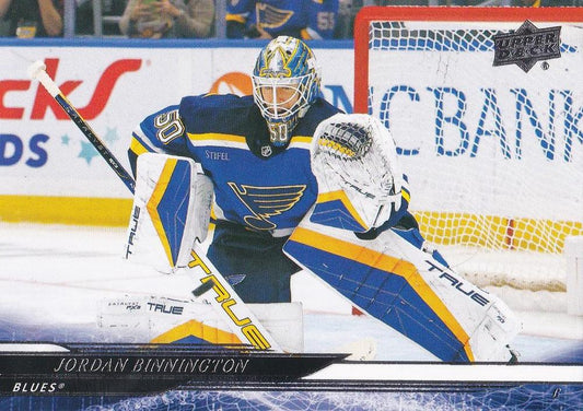 #163 Jordan Binnington - St. Louis Blues - 2024-25 Upper Deck Hockey