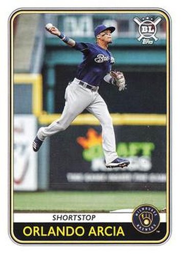 #164 Orlando Arcia - Milwaukee Brewers - 2020 Topps Big League Baseball
