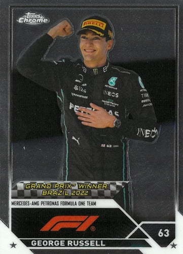 #164 George Russell - Mercedes-AMG Petronas Formula One Team - 2023 Topps Chrome Formula 1 Racing
