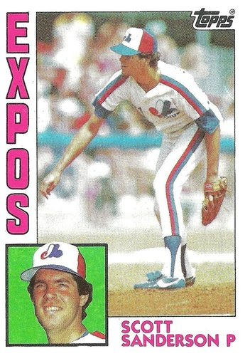 #164 Scott Sanderson - Montreal Expos - 1984 Topps Baseball