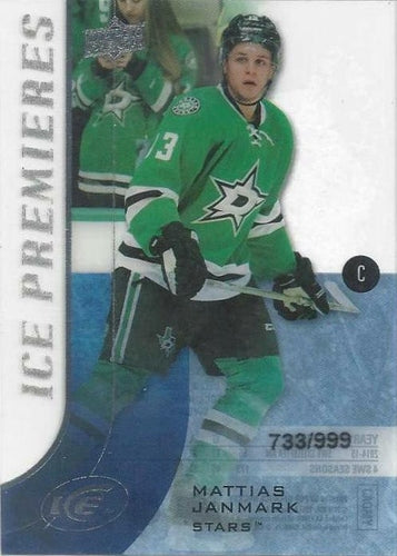 #164 - Mattias Janmark - Dallas Stars - 2015-16 Upper Deck Ice Hockey