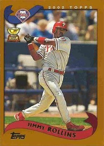 #164 Jimmy Rollins - Philadelphia Phillies - 2002 Topps Baseball