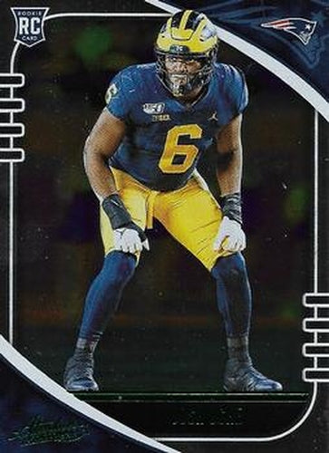 #164 Josh Uche - New England Patriots - 2020 Panini Absolute - Green Football