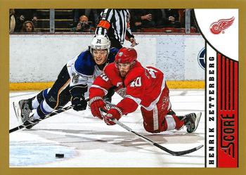 #164 Henrik Zetterberg - Detroit Red Wings - 2013-14 Score - Gold Hockey