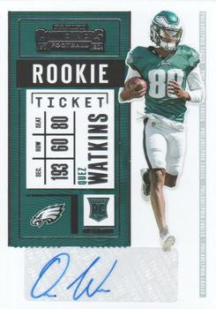 #164 Quez Watkins - Philadelphia Eagles - 2020 Panini Contenders Football