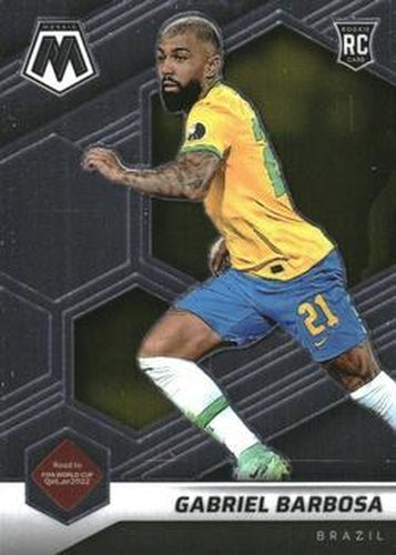 #164 Gabriel Barbosa - Brazil - 2021-22 Panini Mosaic Road to FIFA World Cup Soccer