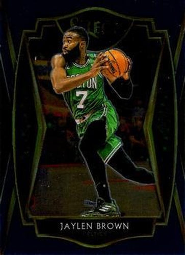 #164 Jaylen Brown - Boston Celtics - 2020-21 Panini Select - Blue Basketball