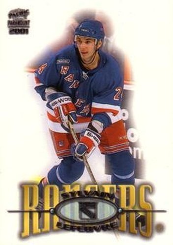 #164 Sylvain Lefebvre - New York Rangers - 2000-01 Pacific Paramount Hockey