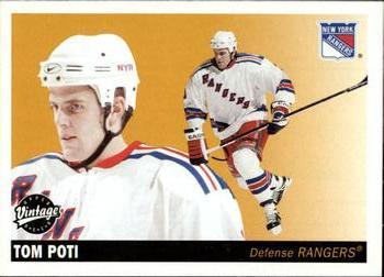 #164 Tom Poti - New York Rangers - 2002-03 Upper Deck Vintage Hockey