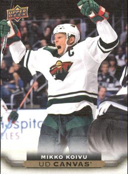 #C164 Mikko Koivu - Minnesota Wild - 2015-16 Upper Deck - UD Canvas Hockey