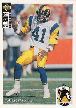 #164 Todd Lyght - Los Angeles Rams - 1994 Collector's Choice Football