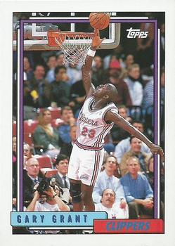 #164 Gary Grant - Los Angelesippers - 1992-93 Topps Basketball