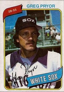 #164b Greg Pryor - Chicago White Sox - 1980 Topps Baseball