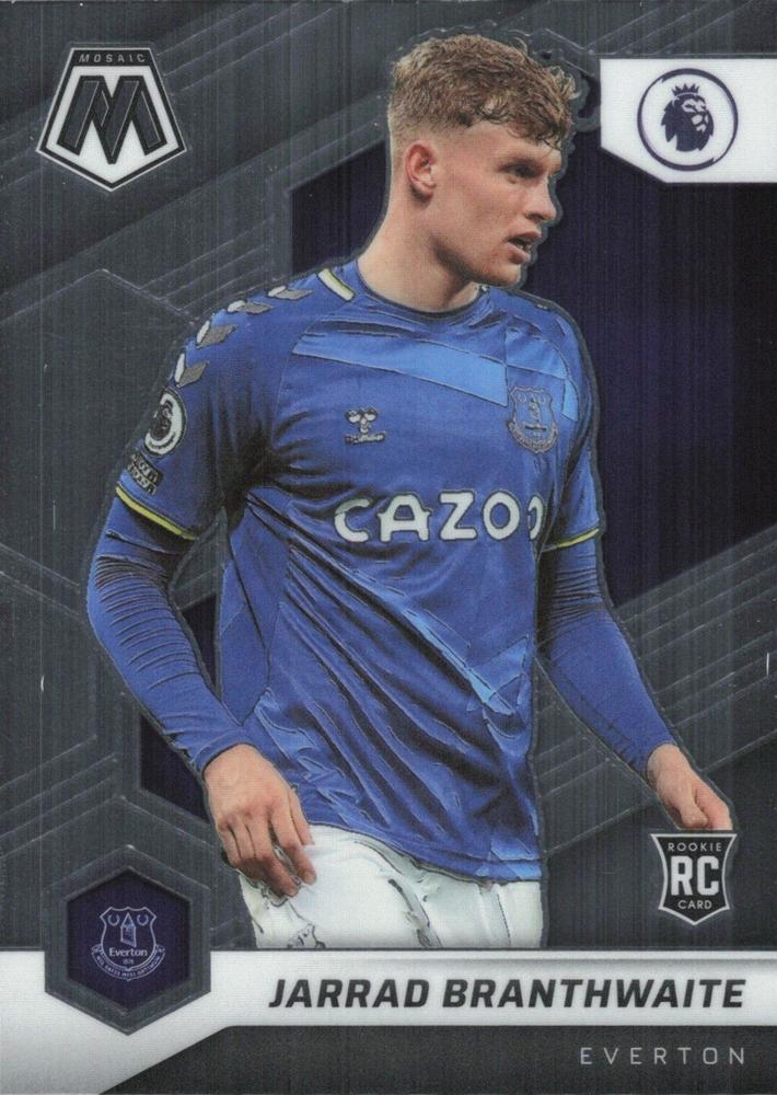 #165 Jarrad Branthwaite - Everton - 2021-22 Panini Mosaic Premier League Soccer