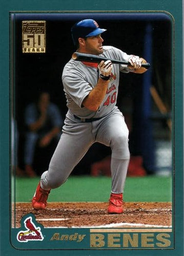 #165 Andy Benes - St. Louis Cardinals - 2001 Topps Baseball