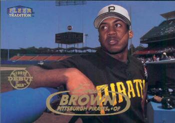 #165 Emil Brown - Pittsburgh Pirates - 1998 Fleer Tradition Baseball