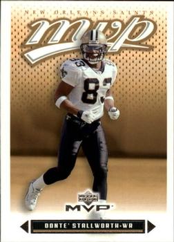 #165 Donte Stallworth - New Orleans Saints - 2003 Upper Deck MVP Football