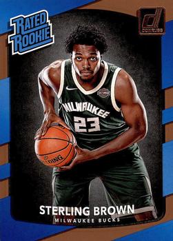 #165 Sterling Brown - Milwaukee Bucks - 2017-18 Donruss Basketball