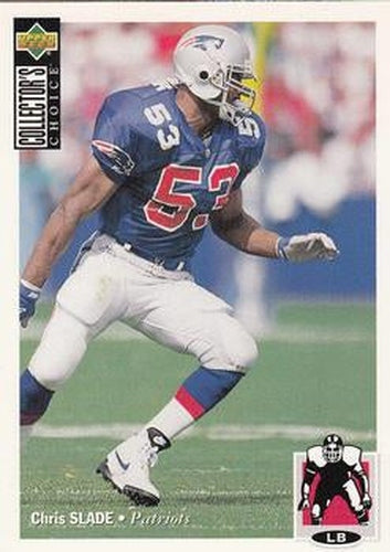 #165 Chris Slade - New England Patriots - 1994 Collector's Choice Football