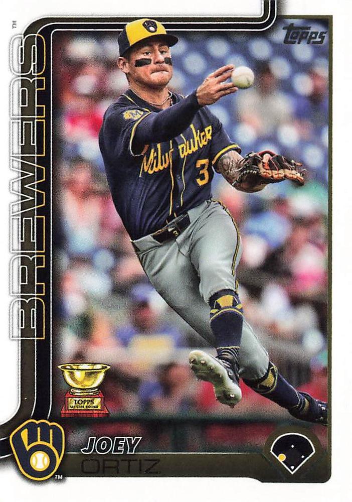 #165 Joey Ortiz - Milwaukee Brewers - 2025 Topps Baseball