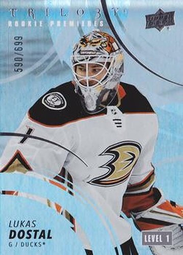 #165 Lukas Dostal - Anaheim Ducks - 2022-23 Upper Deck Trilogy Hockey
