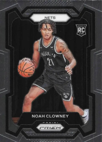 #165 Noah Clowney - Brooklyn Nets - 2023-24 Panini Prizm Basketball