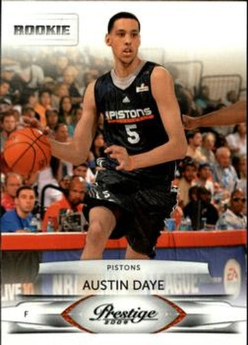 #165 Austin Daye - Detroit Pistons - 2009-10 Panini Prestige Basketball